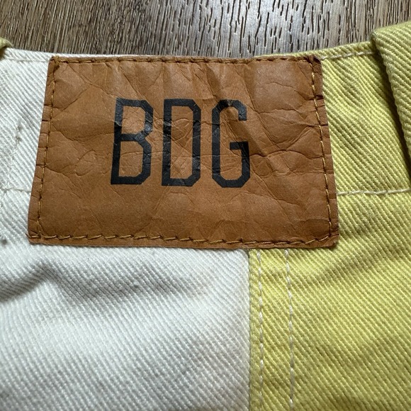 Urban Outfitters High Rise Jeans in Yellow and White - Picture 10 of 10